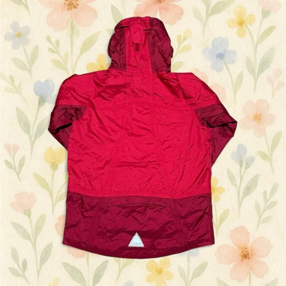 L.L. Bean Two-Tone Red Windbreaker Jacket (Youth 14–16) - Picture 4 of 8